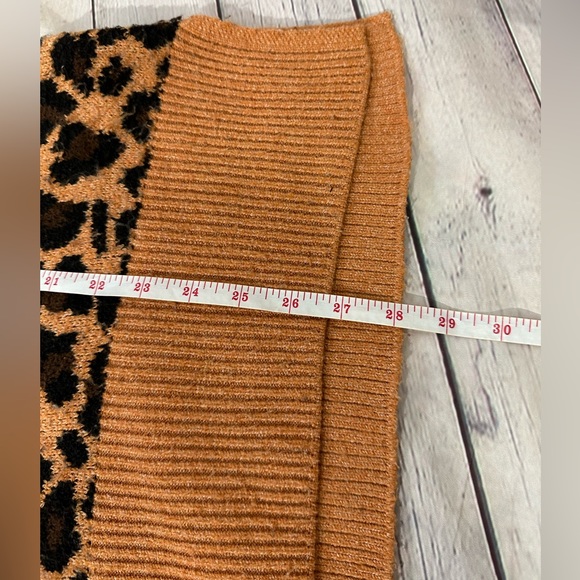 RAFAELLA Leopard Print Tunic Length Sweater Size M - Picture 11 of 14
